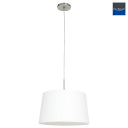 pendant luminaire SPARKLED LIGHT with shade, conical E27 IP20, steel brushed dimmable