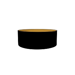 Schirm � x H: 50 x 20cm, Chintz, schwarz-gold