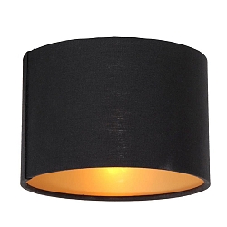 Ersatz-Schirm f�r Wand- und Deckenleuchte ORNOIR � x H: 13 x 9 cm, Chintz, schwarz