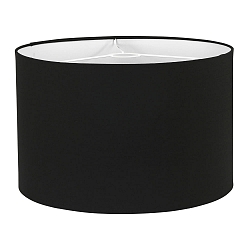 Leuchtenschirm KAPPEN, � 40cm / H�he, 25cm, zylindrisch, Chintz schwarz