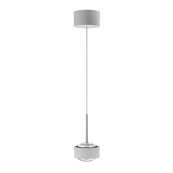 pendant luminaire PUK! PRO 120 MOTION 1 flame IP20, chrome, white matt dimmable