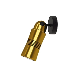 wall and ceiling luminaire NEO! SPOT (MV) surface-mounted version, adjustable, focusable IP20, brass, black matt dimmable