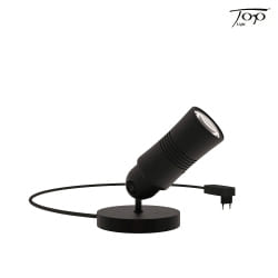 table lamp NEO! BASE (LV) adjustable, focusable, with touch dimmer IP20, black matt dimmable