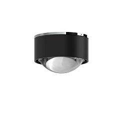LED Downlight PUK MINI ONE 2, � 8cm, 8W 2700K, CRi 90, starr, dimmbar, ohne Linse, schwarz matt, chrom
