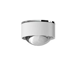 LED Downlight PUK MINI ONE 2, � 8cm, 8W 2700K, CRi 90, starr, dimmbar, ohne Linse, wei� matt, chrom