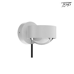 wall luminaire PUK MINI WALL + (COB LED) up / down, rotatable, without lens IP20, white matt dimmable