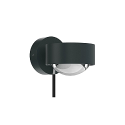 LED Wandleuchte PUK MINI WALL +, � 8cm, Up/Down, 16W 2700K, CRi 90, dimmbar, drehbar, ohne Linse, anthrazit matt/chrom