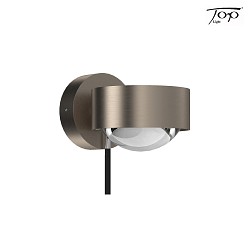 wall luminaire PUK MINI WALL + (COB LED) up / down, rotatable, without lens IP20, nickel matt dimmable