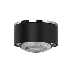 ceiling luminaire PUK MAXX ONE 2 down, rigid, without lens IP20, chrome, black matt dimmable