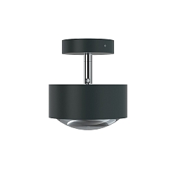 LED Deckenleuchte PUK MAXX TURN, � 12cm, 10W 2700K, CRi 90, dreh-/schwenkbar, dimmbar, ohne Linse, anthrazit matt/chrom