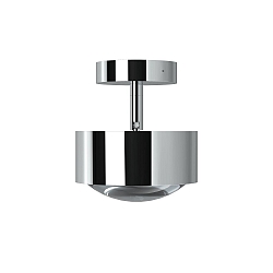 LED Deckenleuchte PUK MAXX TURN, � 12cm, 10W 2700K, CRi 90, dreh-/schwenkbar, dimmbar, ohne Linse, chrom