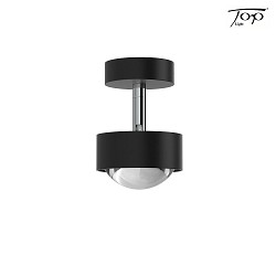 ceiling luminaire PUK MINI TURN swivelling, rotatable, without lens IP20, black matt dimmable