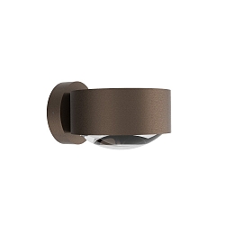 outdoor wall luminaire PUK MAXX WALL OUTDOOR up / down, rigid, without lens IP44, brown, mat dimmable