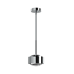pendant luminaire PUK MAXX DROP SOLO (COB LED) up / down, rigid, without lens IP20, chrome dimmable