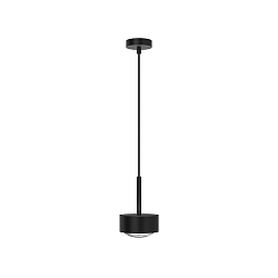 LED Pendelleuchte PUK MAXX LONG ONE, � 12cm, Down, 12W 2700K, CRi 90, ohne Linse, schwarz matt