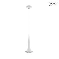 pendant luminaire LOOK AT ME 1 flame, without lens IP20, chrome, white matt dimmable