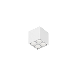 ceiling luminaire LINOO SURFACE 4.1 4 flames, square IP20, white matt, white glossy dimmable