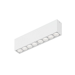 ceiling luminaire LINOO SURFACE 8.0 8 flames, square IP20, white matt, white glossy dimmable
