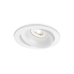 Einbaustrahler RONY 1.0 PAR16, IP20, GU10 max. 12W, kardanisch, Clipfedern, mattwei�