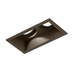 recessed spotlight PLANO 2.0 - LED 2 flames, cardanic swivelling, with wire springs IP20, bronze dimmable