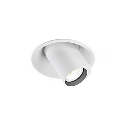 Recessed spot BLIEK ROUND 1.0 PAR16, GU10 max. 12W, rotatable, swivelling, white