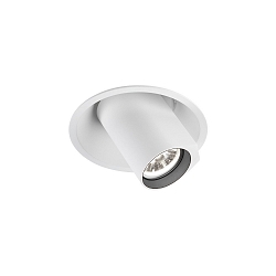 LED Halbeinbau-Strahler BLIEK ROUND 1.0, Zylinder-Spot, 17V, 6/9W, CRi >90, kardanisch, Clipfedern, 3000K 15�, wei�