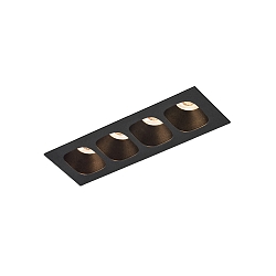 recessed luminaire PIRRO PETIT CEILING REC 4.0 IP20, black matt 10W 760lm 3000K 20-40� 20-40� CRI 90-100