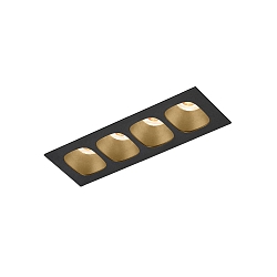 recessed luminaire PIRRO PETIT CEILING REC 4.0 IP20, champagner, black matt 10W 680lm 2700K 20-40� 20-40� CRI 90-100