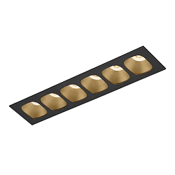 recessed luminaire PIRRO PETIT CEILING REC 6.0 IP20, champagner, black matt 14W 760lm 3000K 20-40� 20-40� CRI 90-100