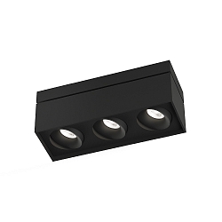 Ceiling luminaire SIRR0 3.0 PAR16, 3x GU10 max. 12W, rotatable and swivelling, black