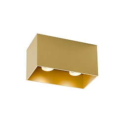 Deckenleuchte BOX 2.0 PAR16, 2x GU10 max. 12W, Gold