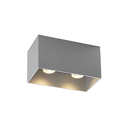 Deckenleuchte BOX 2.0 PAR16, 2x GU10 max. 12W, Aluminium