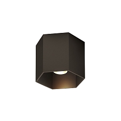 Aufbau-Downlight HEXO 1.0 - PAR16, 1-flammig, GU10 max. 12W, ohne optionales Innencover, bronze
