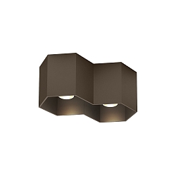 Ceiling luminaire HEXO 2.0 PAR16, 2x GU10 max. 12W, bronze