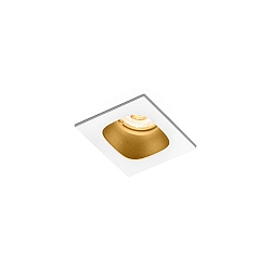 LED Recessed spot PIRRO 1.0, 1 Spot 4.5W 2700K, CRi >90, dimmable, white gold