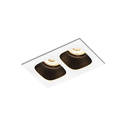 LED Einbaustrahler PIRRO 2.0, 2 Spots, 2x 4.5W 3000K, CRi >90, dimmbar, schwarz