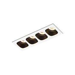 LED Einbaustrahler PIRRO 4.0, 4 Spots, 4x 4.5W 2700K, CRi >90, dimmbar, schwarz
