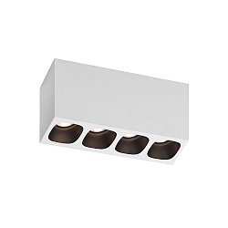 LED Deckenleuchte PIRRO 4.0, 4 Spots, 4x 4.5W 3000K, CRi >90, dimmbar, schwarz