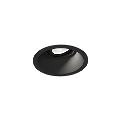 ceiling recessed luminaire DEEP ADJUST PETIT 1.0 cardanic swivelling, with wire springs IP20, mat, deep black dimmable