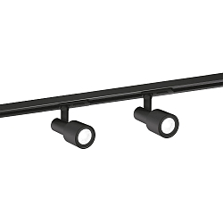 1-phase track spot SARA 1.0, GU10 max. 12W, black