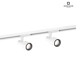 LED 1-phase track spot SARA 1.0, 8W 2700K, dimmable, white