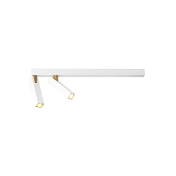 LED Deckenleuchte MICK 2.0, 2-flammig, 45cm, 2x7W 2700K, CRi >90, dimmbar, wei�-gold