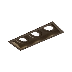 LED Recessed spot PLANO PETIT ADJUSTABLE 3.0, 350mA, 3x 6W 2700K, CRi >90, bronze