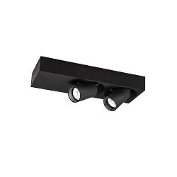 LED Strahler BLIEK PETIT CEILING SURF 2.0 LED, 2-flammig, 3000K B 2x8W 220-240VAC DIM CRI90, dreh-/schwenkbar, schwarz matt