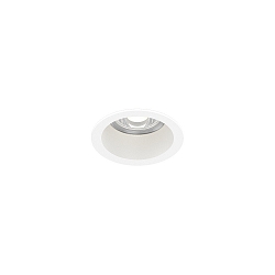 downlight DEEP BIJOU IP65 1.0 rigid, with leaf springs IP65, mat, traffic white dimmable