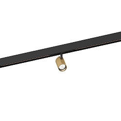 track spot CENO ON STREX 1.0 with adapter IP20, champagner, black matt 