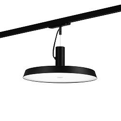 3-phase pendant luminaire ROOMOR OFFICE ON TRACK 1.0 microprismatic IP20, black matt dimmable
