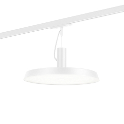 3-phase pendant luminaire ROOMOR OFFICE ON TRACK 1.0 microprismatic IP20, white matt dimmable