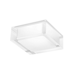 LED Halbeinbau-Strahler MIRBI IP44 2.0, eckig, 230V, 7.2W 3000K 640lm, CRi >90, dimmbar, Blattfedern, PMMA klar + opal