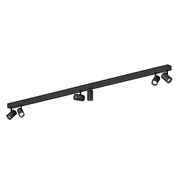 spotlight bar CENO 6.0 6 flames, cardanic swivelling IP20, black matt dimmable